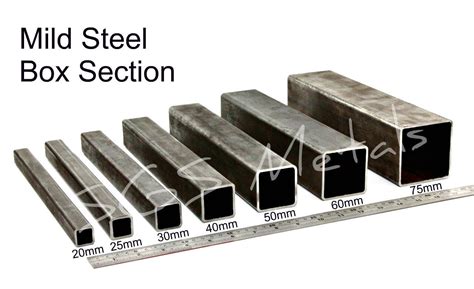 mild steel box section suppliers uk|mild steel box section sizes.